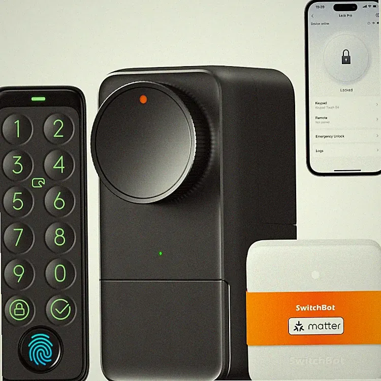SwitchBot WLAN Smart Lock Pro mit Touchscreen-Tastatur Türriegelschlösser