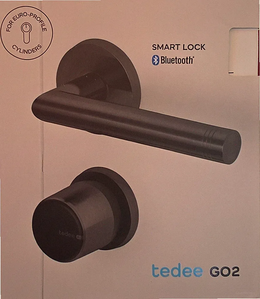 Tedee GO2 Smart Lock Schwarz Bluetooth Elektronisches Türschloss App Neu