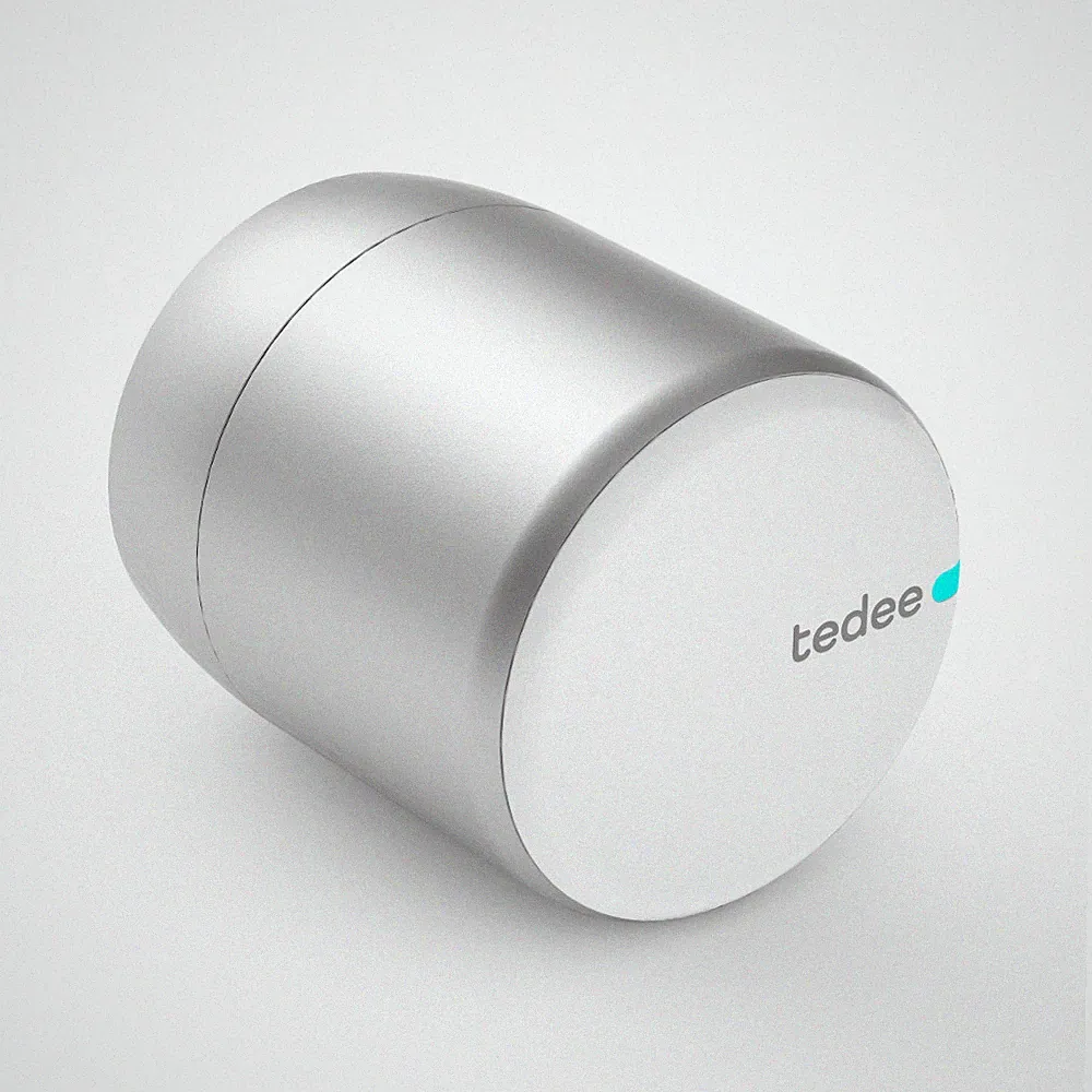 tedee PRO - elektronisches Türschloss in silber - smartes Schloss - Bluetooth