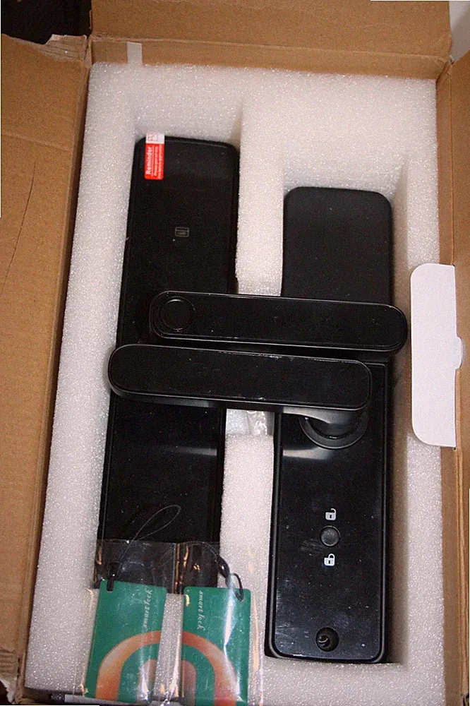 Türschloss Fingerabdruck Schloss Smart Lock mit Fingerabdruck, Passwort,IC-Karte