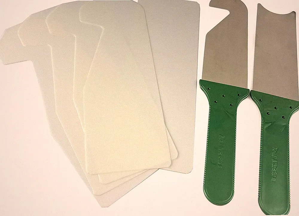 Türschloss-Set, 2-teilig, verlängertes Bypass-Blatt aus Edelstahl mit 5 Nano-Kun
