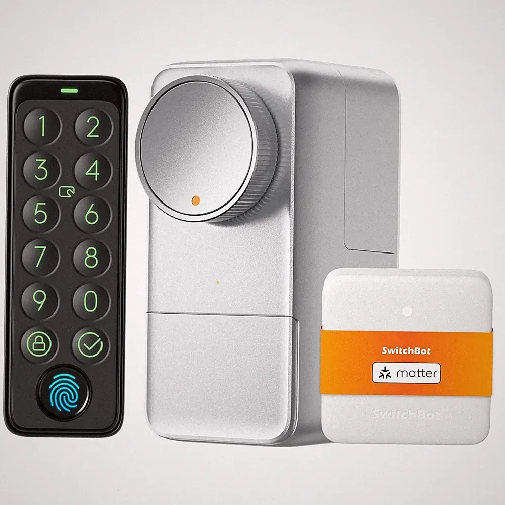 Türschloss smart mit Alexa Fingerabdruck Touchscreen Keypad Schloss 4x AA Akku