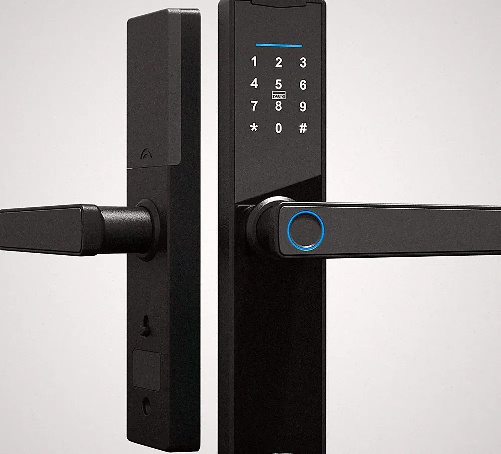 Tuya Smart Handle Lock Türschloss Fingerabdruck App Code Karte Keyless Entry