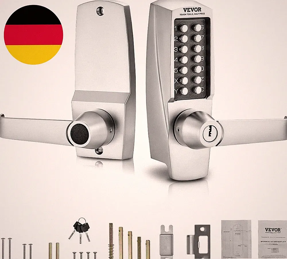 VEVOR Mechanisches Schlüsselloses Türschloss Mit Einseitiger Tastatur (14 Tasten