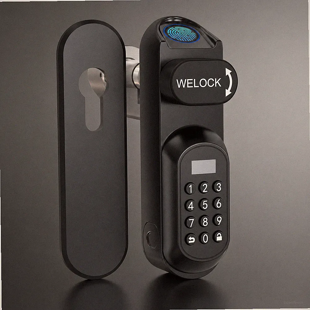 WE.LOCK U81 Türschloss Fingerabdruck Smart Lock RFID App Bluetooth NEU OVP