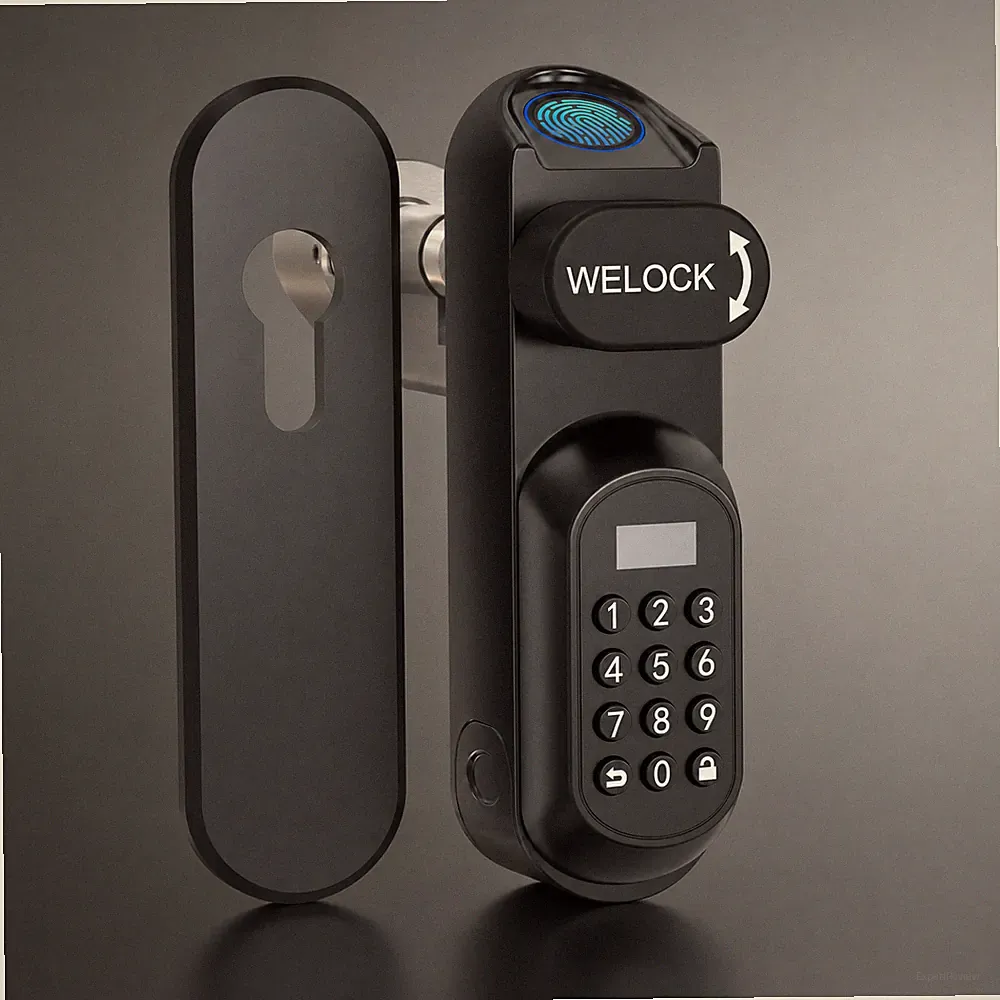 WE.LOCK U81 Türschloss Fingerabdruck Smart Lock RFID App Bluetooth NEU OVP