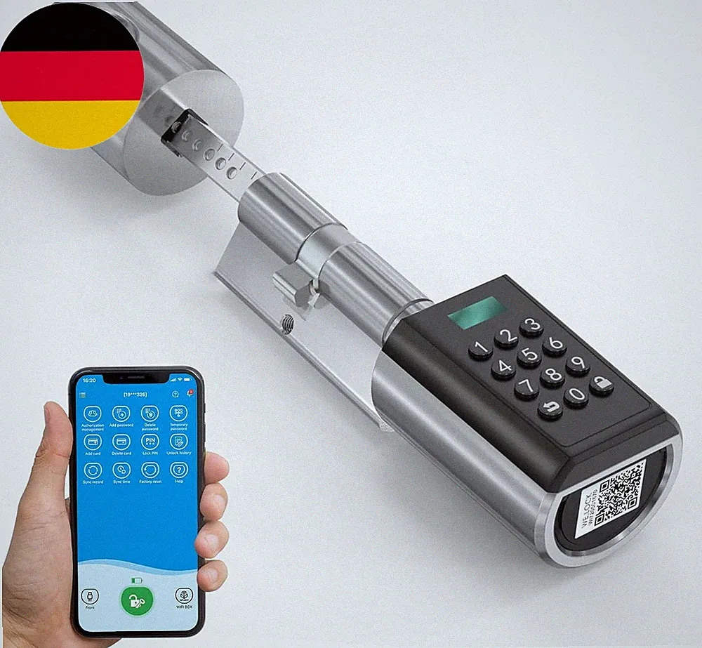 WELOCK PBL Elektronisches Türschloss,Türschloss Code Mit App,Einstellbarer Elekt
