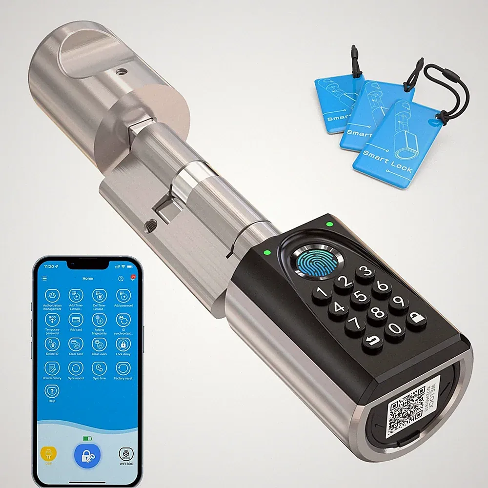 WELOCK Türschloss Fingerabdruck ToucD41,Elektronisches Code Schloss,Smart Loc...