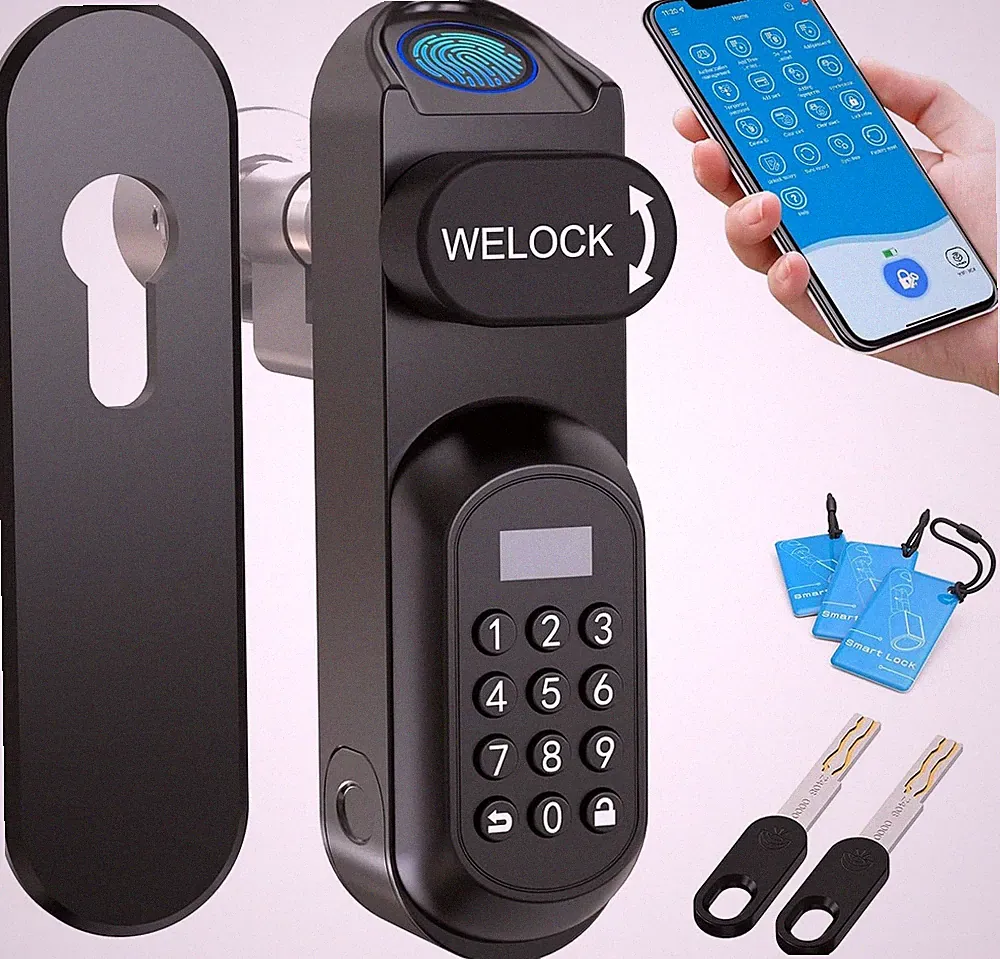 WELOCK U81 Smartes Türschloss Ultra mit Fingerabdruck Passwort WLAN App und RFID