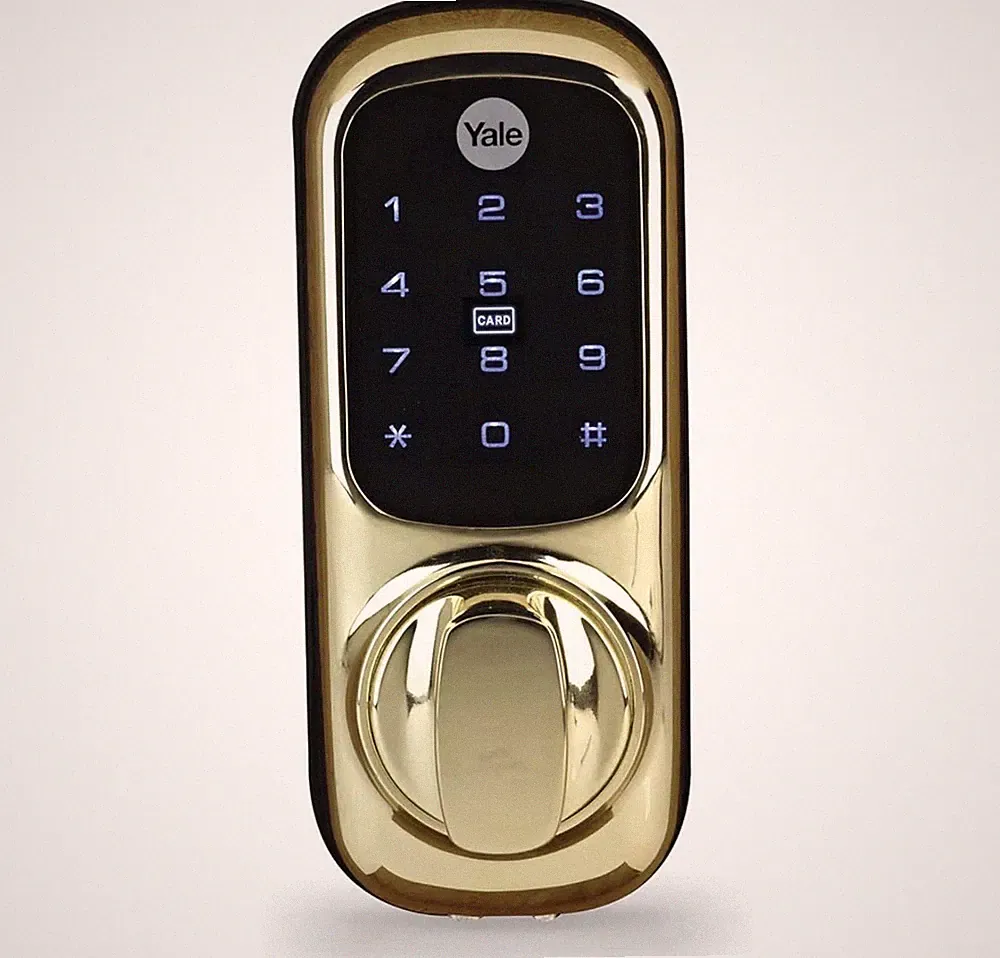 Yale Keyless Connected Türschloss - Messing poliert - kein Schlüssel erforderlich, verriegeln/entriegeln w
