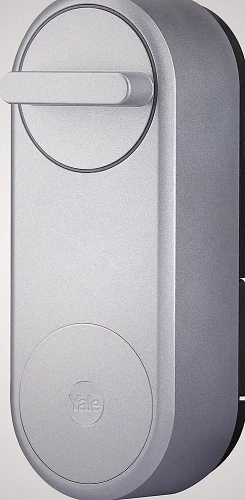 Yale Linus Smart Lock, Design-Türschloss, Schlüssellos, Silber