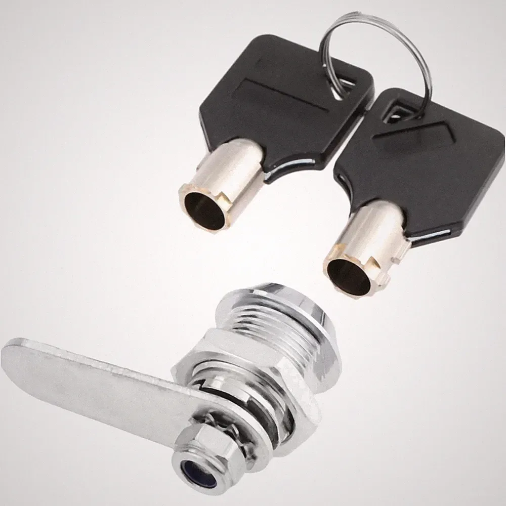 Zylinder Hebelschloss 16mm Möbel Schrank Türschloss Universal + 2 Schlüssel